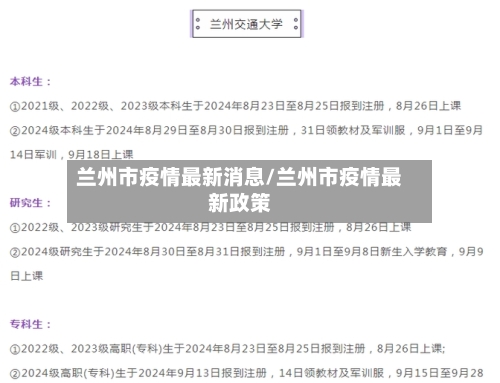 兰州市疫情最新消息/兰州市疫情最新政策-第1张图片