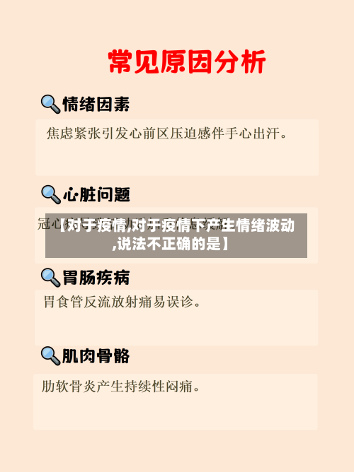 【对于疫情,对于疫情下产生情绪波动,说法不正确的是】-第2张图片