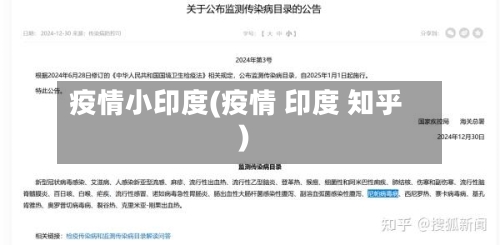 疫情小印度(疫情 印度 知乎)-第2张图片