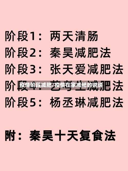 疫情阶段减肥/疫情在家减肥的说说-第3张图片