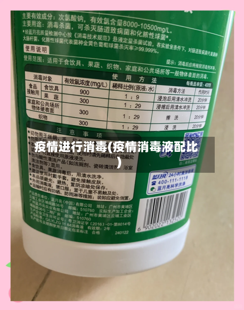 疫情进行消毒(疫情消毒液配比)-第2张图片