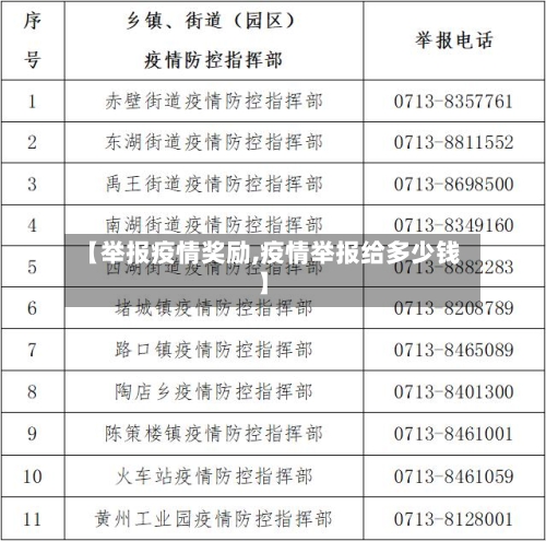 【举报疫情奖励,疫情举报给多少钱】-第2张图片