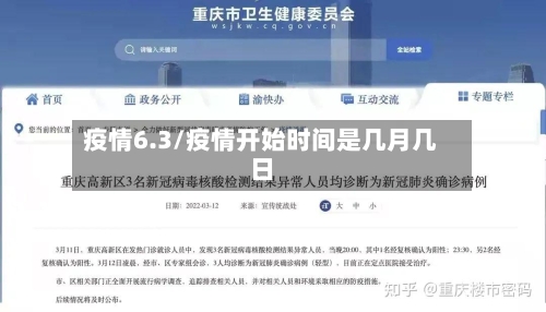 疫情6.3/疫情开始时间是几月几日-第2张图片