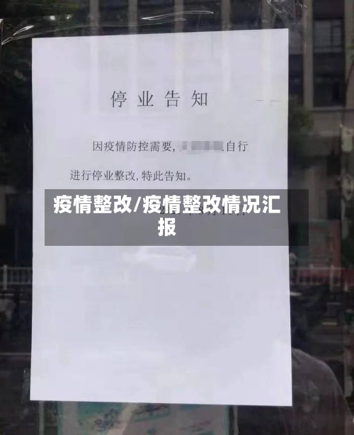 疫情整改/疫情整改情况汇报-第1张图片