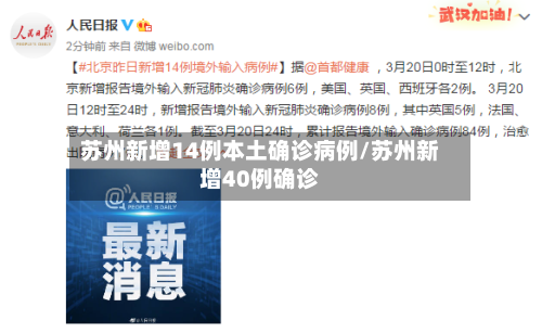 苏州新增14例本土确诊病例/苏州新增40例确诊-第1张图片