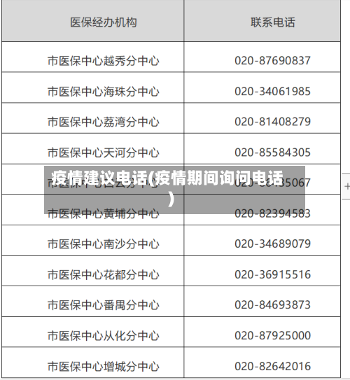疫情建议电话(疫情期间询问电话)-第3张图片