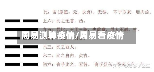 周易测算疫情/周易看疫情-第1张图片